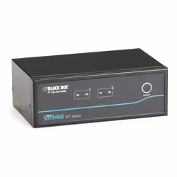Black Box ServSwitch DT Dual-Head DVI USB, 2-Port, 1920 x 1200 pixels, Black