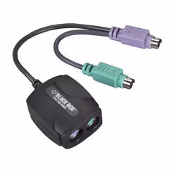 Black Box AC247A, 2x 6-p Mini-DIN, 2x 6-p Mini-DIN, Male, Female, Black