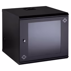 Black Box RM2413AE, Wall mounted rack, 10U, Key lock, 22.7 kg, Black