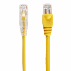 Black Box CAT6A 0.6m networking cable Yellow U/UTP (UTP)