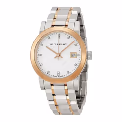 Burberry BU9127 Silver Dial Two-tone Ladies Watch
