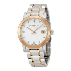 Burberry BU9127 Silver Dial Two-tone Ladies Watch