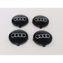 NEW AUDI ALLOY WHEEL CENTRE CAPS BLACK 60mm 4B0601170 A 1 2 3 4 5 6 7