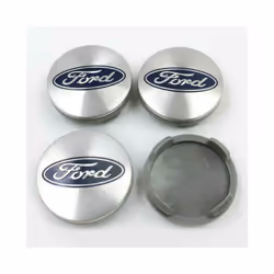 FORD ALLOY WHEEL CENTRE CAPS SILVER 54mm MONDEO FOCUS FIESTA ( 4 pcs )