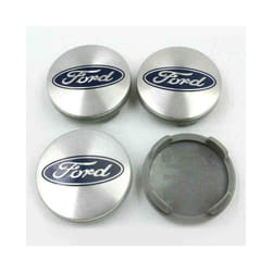 FORD ALLOY WHEEL CENTRE CAPS SILVER 54mm MONDEO FOCUS FIESTA ( 4 pcs )