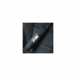 2Pcs Black Car Seat Belt Shoulder Cushion Cover Pad Fit For BMW M Car