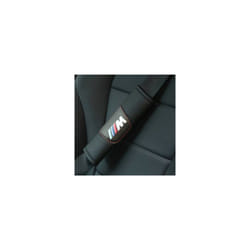 2Pcs Black Car Seat Belt Shoulder Cushion Cover Pad Fit For BMW M Car