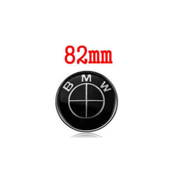 NEW BMW Bonnet Boot Black On Black Badge 82MM For 1 2 3 4 5 7 Z3 Z4 X3