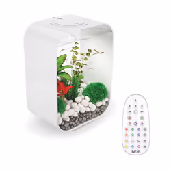 BiOrb LIFE 15L White Aquarium Fish Tank with Multi Colour LED Lighting