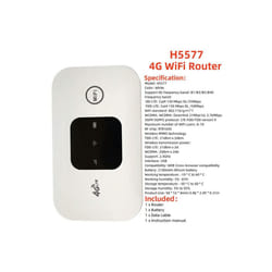 4G WIFI Router Card 4G LTE Wireless Router Mini Outdoor Hotspot Pocket Modem with Sim Card Slot Repeater Car Mobile Wifi Hotspo - H5577 4G WiFi Router