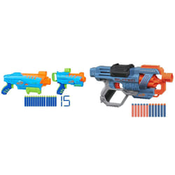 Nerf Elite Jr Ultimate Starter Set, 2 Easy Play Toy Foam Blasters, 15 Nerf Elite Darts, 2 Targets & Elite 2.0 Commander RD-6 Blaster, 12 Official Dart