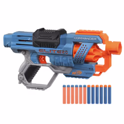 Nerf Elite Jr Ultimate Starter Set, 2 Easy Play Toy Foam Blasters, 15 Nerf Elite Darts, 2 Targets & Elite 2.0 Commander RD-6 Blaster, 12 Official Dart