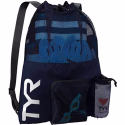 TYR Unisex's Big Mesh Mummy Backpack Bag, Navy, One Size