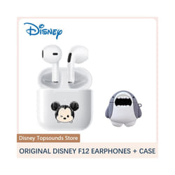 Original Disney F12 Bluetooth Earphones TWS Wireless Noise Reduction Headphones - Mickey and Case