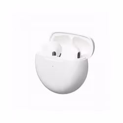 Air Pro 6 TWS Wireless Headphones with Mic Fone Bluetooth Earphones Sport - White Earbuds