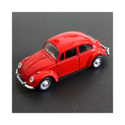 2023 Newest Arrival Retro Vintage Beetle Diecast Pull Back Car Model Toy - Red