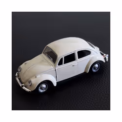 2023 Newest Arrival Retro Vintage Beetle Diecast Pull Back Car Model Toy - White
