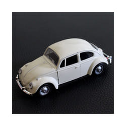 2023 Newest Arrival Retro Vintage Beetle Diecast Pull Back Car Model Toy - White