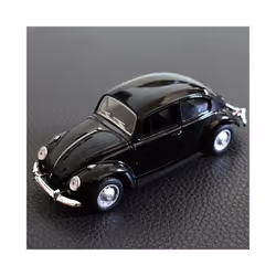 2023 Newest Arrival Retro Vintage Beetle Diecast Pull Back Car Model Toy - Black