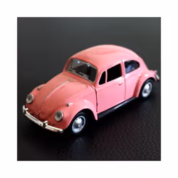 2023 Newest Arrival Retro Vintage Beetle Diecast Pull Back Car Model Toy - Pink