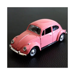 2023 Newest Arrival Retro Vintage Beetle Diecast Pull Back Car Model Toy - Pink