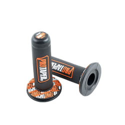 7/8&quot; Handlebar Handle Grip Pro taper Motorcycle High Quality Protaper Dirt Pit Bike Motocross Rubber Gel Hand Grips Brake Hands| - 1 pair orange