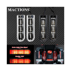 Motorcycle Accent Saddlebag Filler Inserts Support LED Lights For Harley