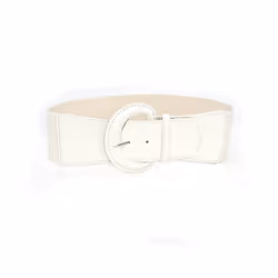 Women Luxury Waist Belts For Dress Pu Patent Leather Elastic Band Waist
