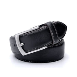 Fashion Men Belts Genuine Leather Luxury Designer Brown Vintage Waist - 100cm 32to35 Inch, 021Black greyEdge