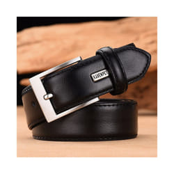 Fashion Men Belts Genuine Leather Luxury Designer Brown Vintage Waist - 100cm 32to35 Inch, 053Black
