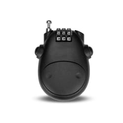 Bicycle Lock Anti-theft Motorcycle Helmet Code Lock Telescopic Steel Cable Electric Bike Combination Padlock Bike Accessories - Bicycle Lock - Black