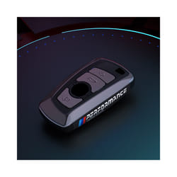 Vacuum Nano Plating Car Remote Key Case Cover For BMW 1 2 3 4 5 6 7 Series - black