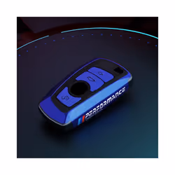 Vacuum Nano Plating Car Remote Key Case Cover For BMW 1 2 3 4 5 6 7 Series - Blue