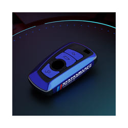Vacuum Nano Plating Car Remote Key Case Cover For BMW 1 2 3 4 5 6 7 Series - Blue