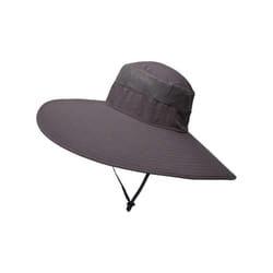 Summer Wide Large Brim Men Fisherman Hat Waterproof UV Protection Sun - 60-62cm, Brown