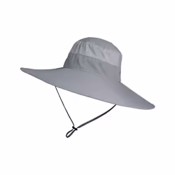 Summer Wide Large Brim Men Fisherman Hat Waterproof UV Protection Sun - 60-62cm, Grey