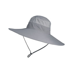 Summer Wide Large Brim Men Fisherman Hat Waterproof UV Protection Sun - 60-62cm, Grey