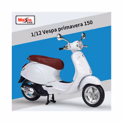 Maisto 1:12 Vespa Primavera 150 Alloy Motorcycle Model Simulation Diecast - White