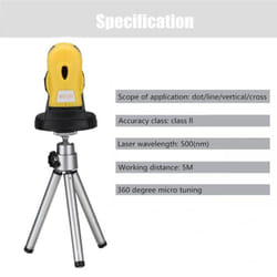 360 Degree Infrared Laser Level + Tripod And Base Micro Tuning Self Levelling Horizontal Vertical Cross-Line Mini Laser
