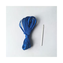 5 PCS/Lot  DIY Hand stitch the needle and thread for steering wheel cover - Blue