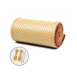 Car Steering Wheel Braid Cover Universal Fiber Leather Car Steering-wheel - Beige