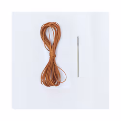 Leather Car Steering Wheel Cover Car Braid On The Steering Wheel 38 cm - Brown