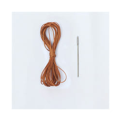 Leather Car Steering Wheel Cover Car Braid On The Steering Wheel 38 cm - Brown