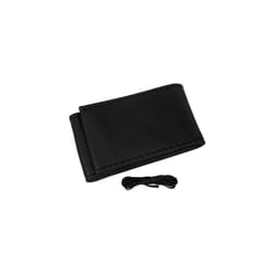 PU Leather Hand Sewing Universal Auto Car Steering Wheel Cover Wrap For - Black