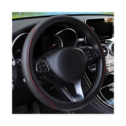 Car Steering Wheel Cover Skidproof Auto Steering- wheel Cover Anti-Slip - Red