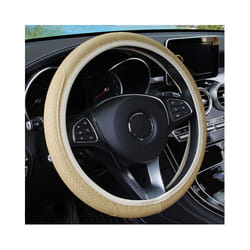 37-39cm Steering Wheel Cover Braid On The Steering Wheel Cover Cubre Volante - Beige