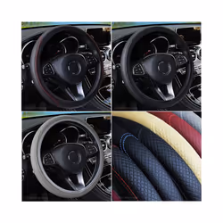 37-39cm Steering Wheel Cover Braid On The Steering Wheel Cover Cubre Volante - Beige
