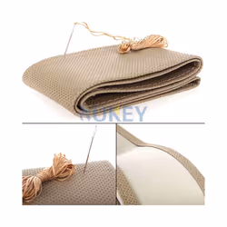 DIY PU Leather Auto Car Steering Wheel Cover Hand Sewing Hand-stitched - Beige