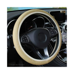 37-39cm Car Steering Wheel Cover Skidproof Auto Steering- Wheel Cover - Beige