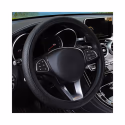 37-39cm Car Steering Wheel Cover Skidproof Auto Steering- Wheel Cover - Black